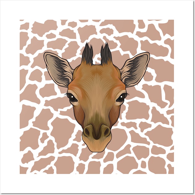 Cute Giraffe Wall Art by NewWorldIsHere